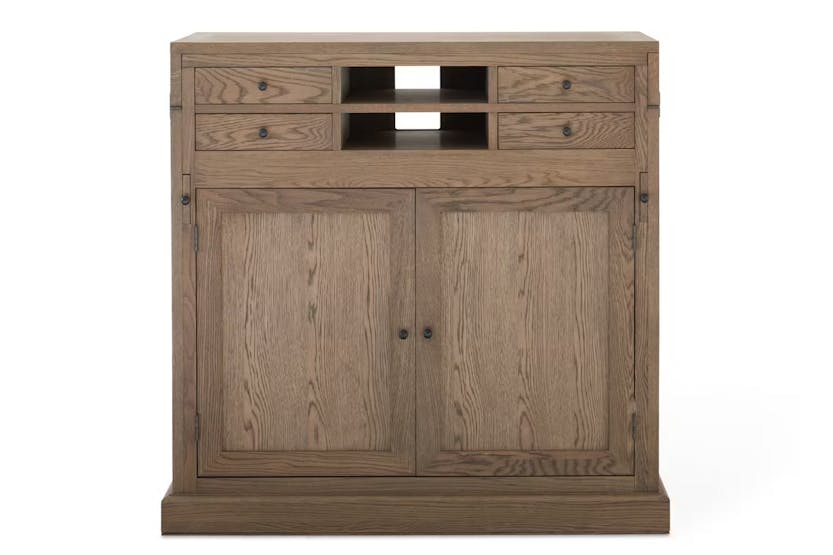 Monastery Oak Desk & Cabinet Monastery Oak Desk & Cabinet