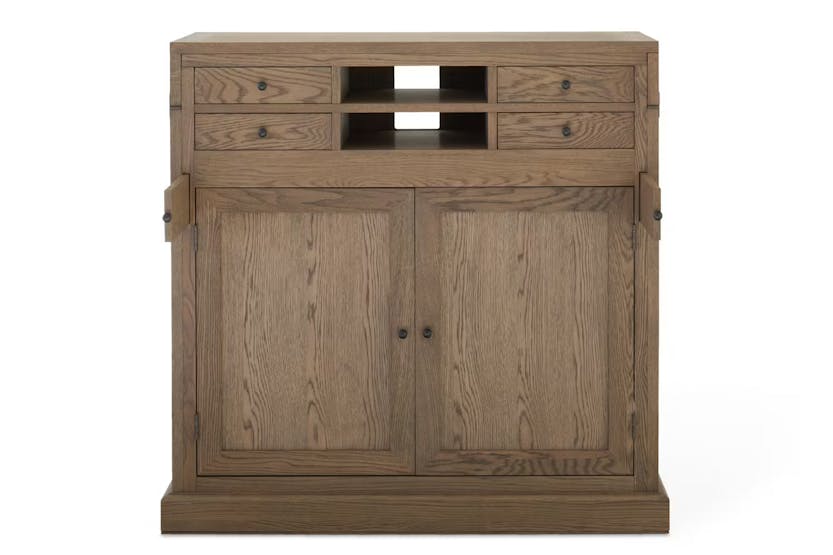 Monastery Oak Desk & Cabinet Monastery Oak Desk & Cabinet