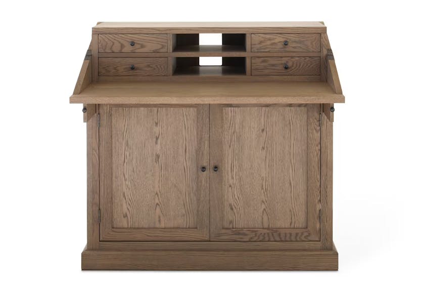 Monastery Oak Desk & Cabinet Monastery Oak Desk & Cabinet
