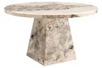 Canova Round Dining Table | Mottled Mocha Canova Round Dining Table | Mottled Mocha