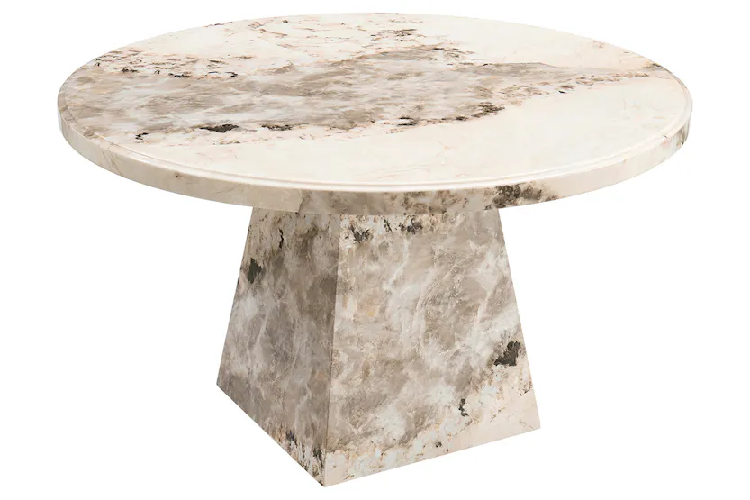 Canova Round Dining Table | Mottled Mocha Canova Round Dining Table | Mottled Mocha