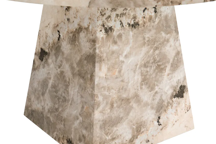 Canova Round Dining Table | Mottled Mocha Canova Round Dining Table | Mottled Mocha