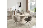 Canova Round Dining Table | Mottled Mocha Canova Round Dining Table | Mottled Mocha