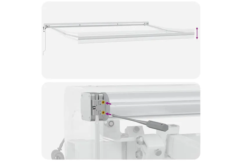 Vidaxl Awning White 5 X 3 M Metal Vidaxl Awning White 5 X 3 M Metal