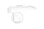 Vidaxl Awning White 5 X 3 M Metal Vidaxl Awning White 5 X 3 M Metal