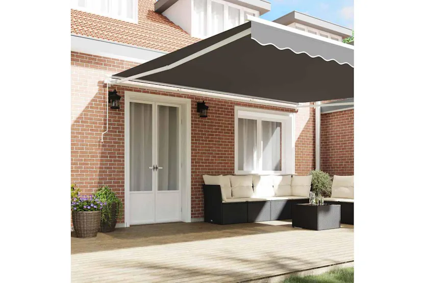 Vidaxl Awning Manual White 4 X 35 M Metal Vidaxl Awning Manual White 4 X 35 M Metal