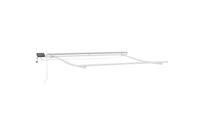 Vidaxl Awning With Manual White 3 X 25 M Metal Vidaxl Awning With Manual White 3 X 25 M Metal