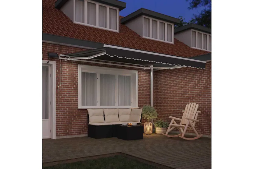 Vidaxl Awning With Manual White 3 X 25 M Metal Vidaxl Awning With Manual White 3 X 25 M Metal