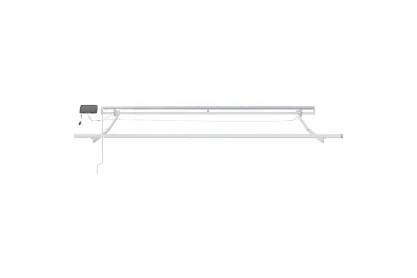 Vidaxl Awning With Manual White 3 X 25 M Metal Vidaxl Awning With Manual White 3 X 25 M Metal