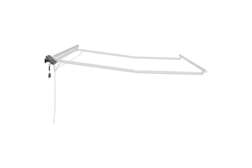 Vidaxl Awning With Manual White 3 X 25 M Metal Vidaxl Awning With Manual White 3 X 25 M Metal