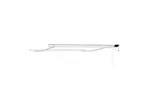 Vidaxl Awning With Manual White 3 X 25 M Metal Vidaxl Awning With Manual White 3 X 25 M Metal