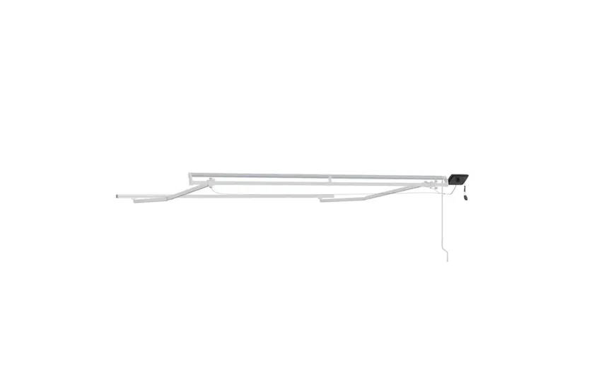 Vidaxl Awning With Manual White 3 X 25 M Metal Vidaxl Awning With Manual White 3 X 25 M Metal