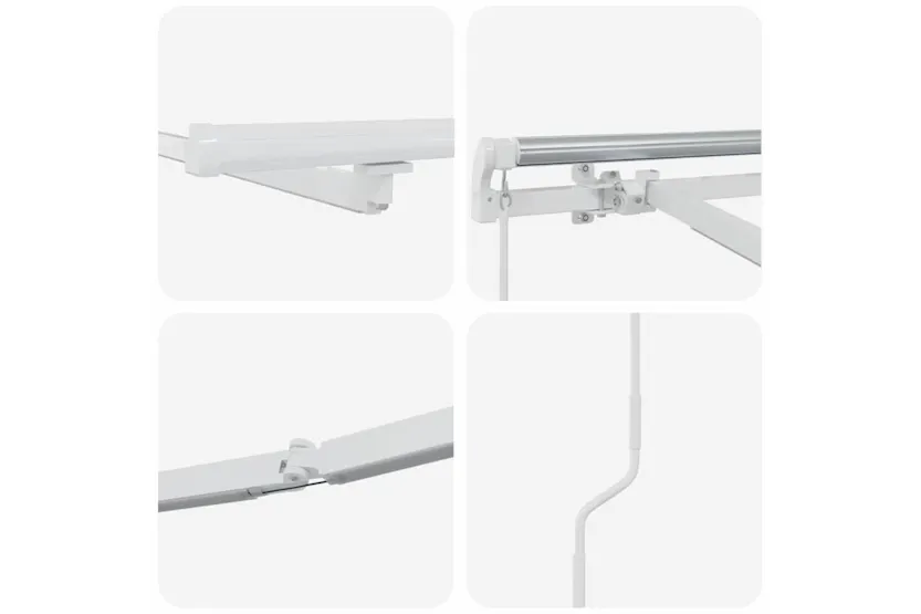 Vidaxl Awning Manual White 5 X 3 M Metal Vidaxl Awning Manual White 5 X 3 M Metal