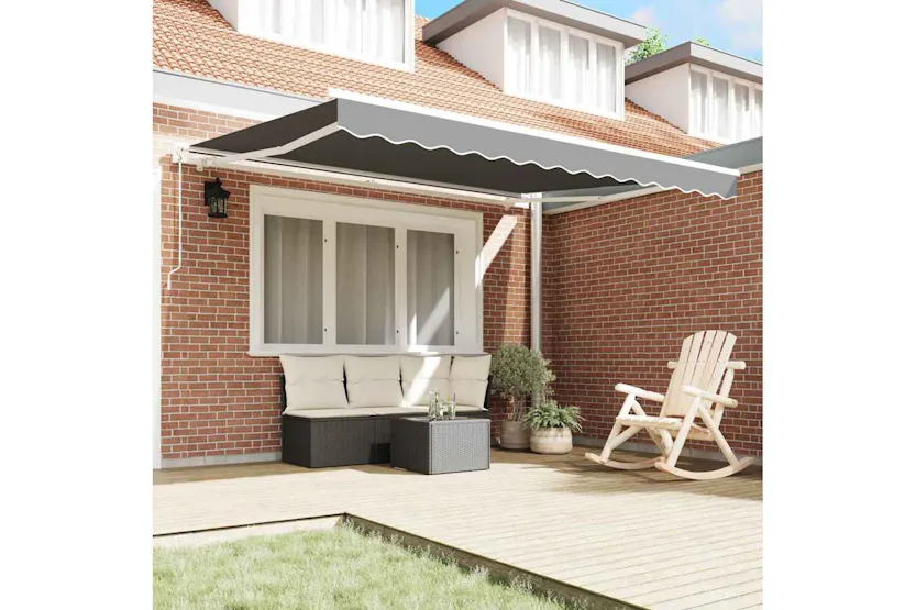 Vidaxl Awning Manual White 3 X 25 M Metal Vidaxl Awning Manual White 3 X 25 M Metal