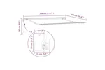 Vidaxl Awning Manual White 3 X 25 M Metal Vidaxl Awning Manual White 3 X 25 M Metal