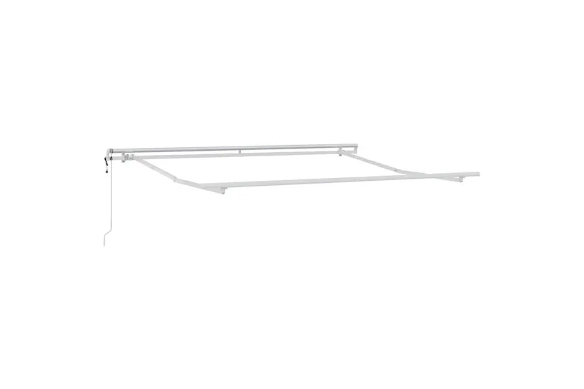Vidaxl Awning Manual White 35 X 25 M Metal Vidaxl Awning Manual White 35 X 25 M Metal