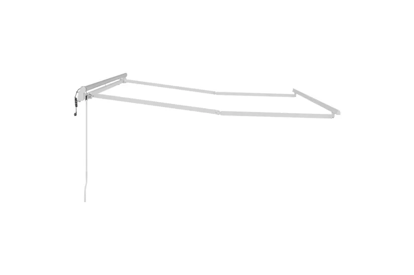 Vidaxl Awning Manual White 35 X 25 M Metal Vidaxl Awning Manual White 35 X 25 M Metal