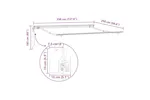 Vidaxl Awning Manual White 35 X 25 M Metal Vidaxl Awning Manual White 35 X 25 M Metal