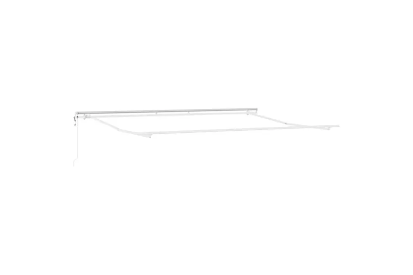 Vidaxl Awning Manual White 5 X 3 M Metal Vidaxl Awning Manual White 5 X 3 M Metal