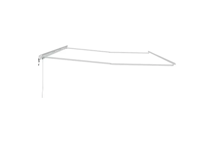 Vidaxl Awning Manual White 6 X 3 M Metal Vidaxl Awning Manual White 6 X 3 M Metal