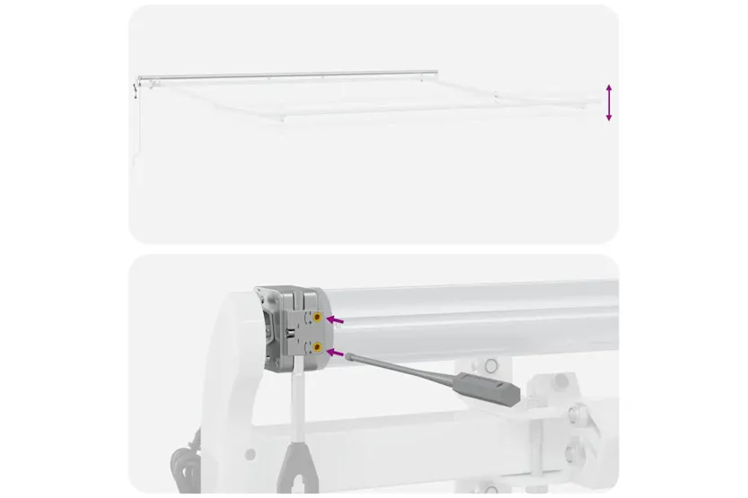 Vidaxl Awning Manual White 4 X 35 M Metal Vidaxl Awning Manual White 4 X 35 M Metal