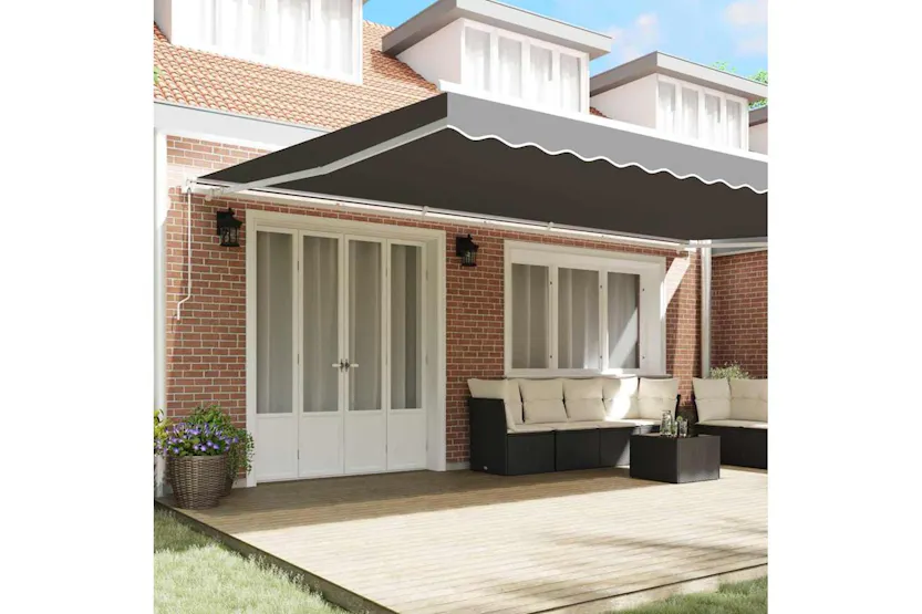 Vidaxl Awning Manual White 6 X 35 M Metal Vidaxl Awning Manual White 6 X 35 M Metal