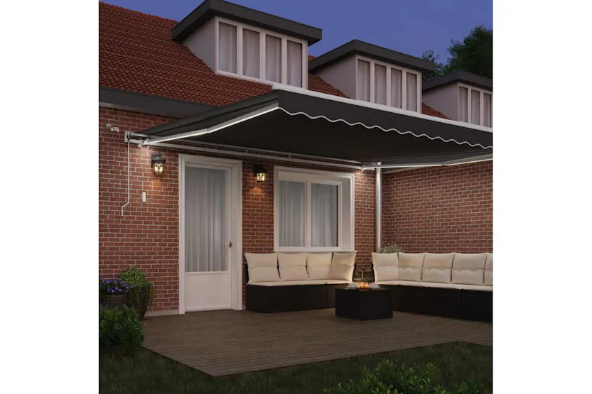Vidaxl Awning With Manual White 45 X 35 M Metal Vidaxl Awning With Manual White 45 X 35 M Metal