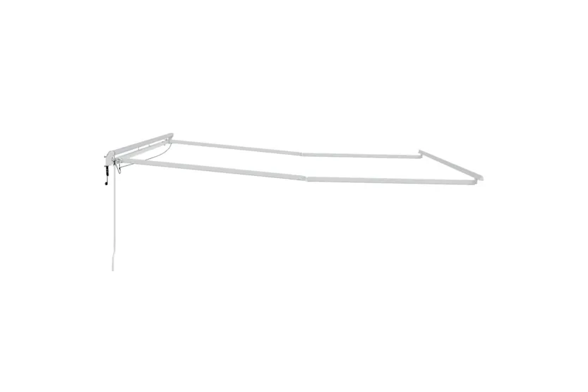 Vidaxl Awning With Manual White 45 X 35 M Metal Vidaxl Awning With Manual White 45 X 35 M Metal