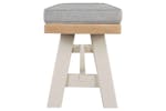 Winnie Bench| Fabric Cushion | Natural/White Winnie Bench| Fabric Cushion | Natural/White