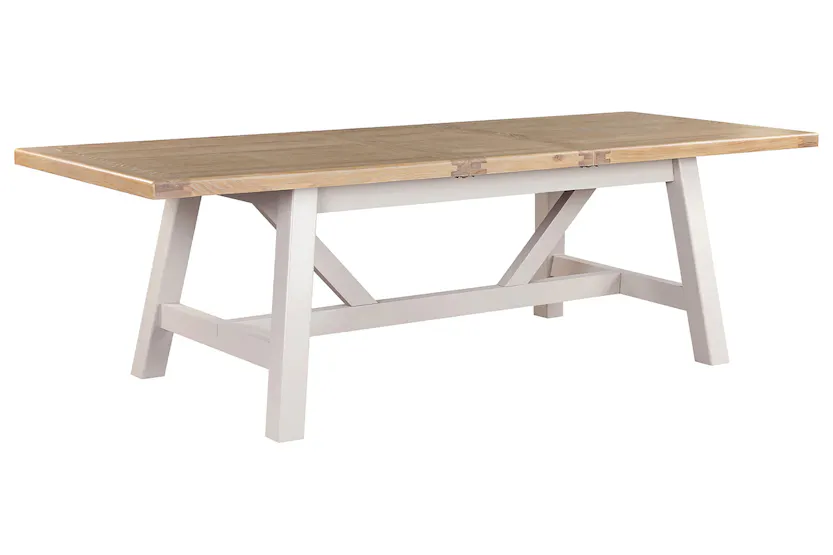 Winnie Rectangular Extending Dining Table | Natural/Taupe Winnie Rectangular Extending Dining Table | Natural/Taupe