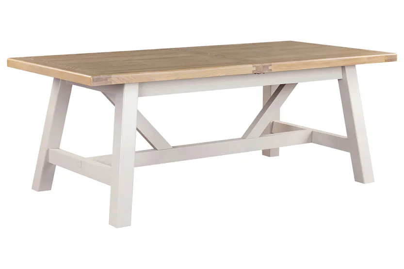Winnie Rectangular Extending Dining Table | Natural/Taupe Winnie Rectangular Extending Dining Table | Natural/Taupe