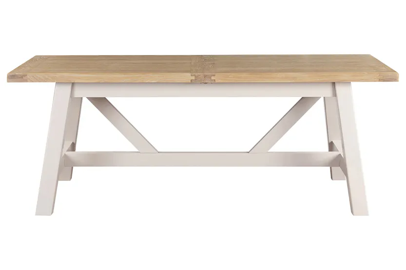 Winnie Rectangular Extending Dining Table | Natural/Taupe Winnie Rectangular Extending Dining Table | Natural/Taupe