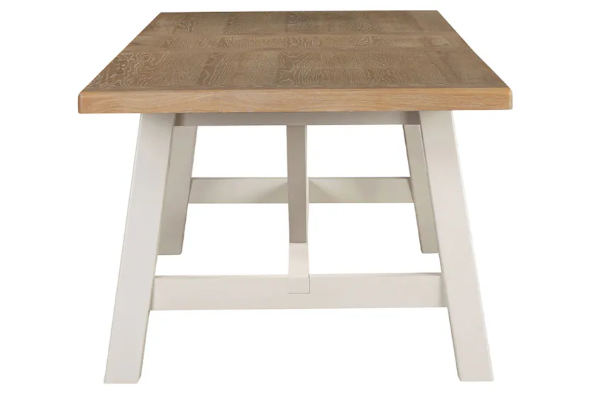 Winnie Rectangular Extending Dining Table | Natural/Taupe Winnie Rectangular Extending Dining Table | Natural/Taupe