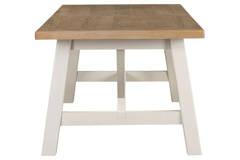 Winnie Rectangular Extending Dining Table | Natural/Taupe Winnie Rectangular Extending Dining Table | Natural/Taupe