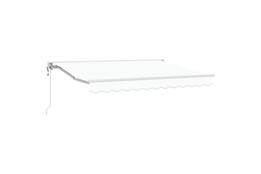 Vidaxl Retractable Awning White 350x200 Cm Fabric Vidaxl Retractable Awning White 350x200 Cm Fabric