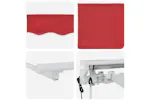 Vidaxl Retractable Awning Red 350x200 Cm Fabric Vidaxl Retractable Awning Red 350x200 Cm Fabric