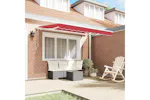 Vidaxl Retractable Awning Red 350 X 200 Cm Polyester And Aluminium Vidaxl Retractable Awning Red 350 X 200 Cm Polyester And Aluminium