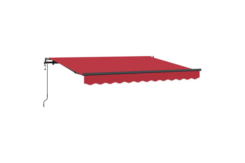 Vidaxl Retractable Awning Red 350 X 200 Cm Polyester And Aluminium Vidaxl Retractable Awning Red 350 X 200 Cm Polyester And Aluminium