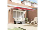 Vidaxl Retractable Awning Red 350 X 200 Cm Polyester And Aluminium Vidaxl Retractable Awning Red 350 X 200 Cm Polyester And Aluminium