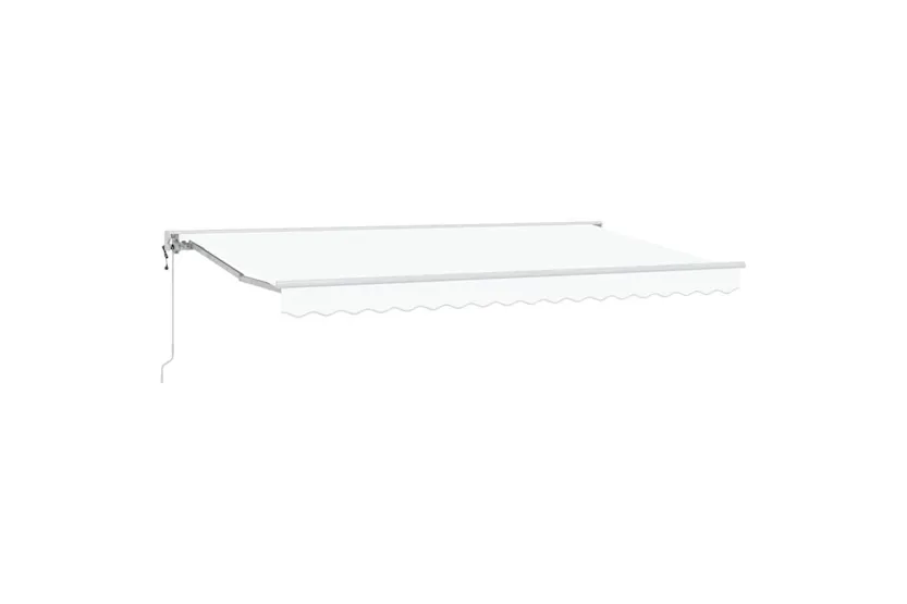 Vidaxl Retractable Awning White 400x200 Cm Fabric Vidaxl Retractable Awning White 400x200 Cm Fabric