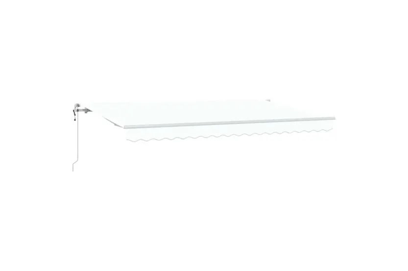 Vidaxl Retractable Awning White 400 X 200 Cm Polyester And Aluminium Vidaxl Retractable Awning White 400 X 200 Cm Polyester And Aluminium