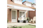 Vidaxl Retractable Awning White 400 X 200 Cm Polyester And Aluminium Vidaxl Retractable Awning White 400 X 200 Cm Polyester And Aluminium