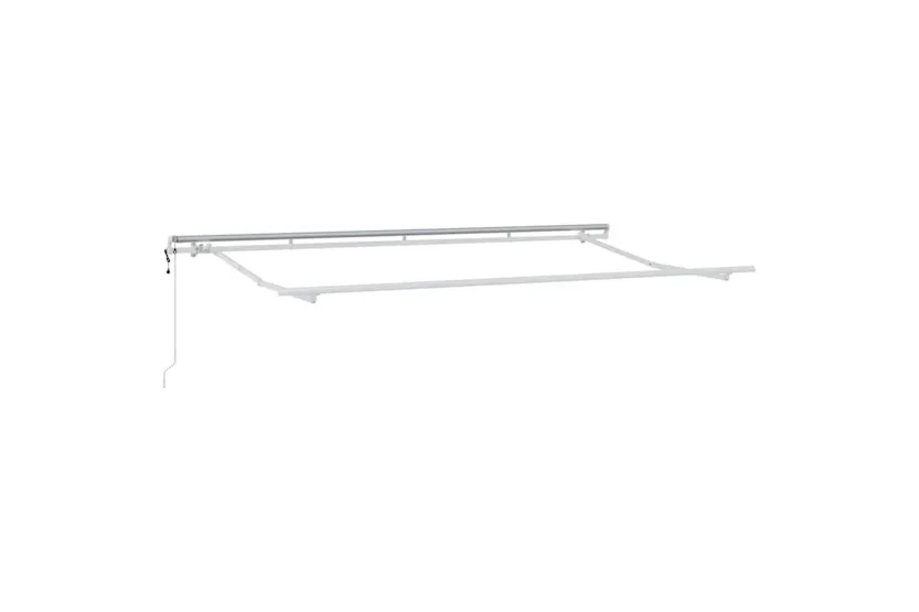 Vidaxl Retractable Awning White 400 X 200 Cm Polyester And Aluminium Vidaxl Retractable Awning White 400 X 200 Cm Polyester And Aluminium