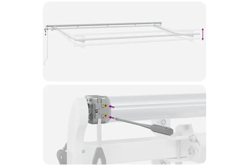 Vidaxl Retractable Awning White 400 X 200 Cm Polyester And Aluminium Vidaxl Retractable Awning White 400 X 200 Cm Polyester And Aluminium