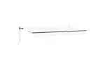 Vidaxl Retractable Awning White 400 X 200 Cm Polyester And Aluminium Vidaxl Retractable Awning White 400 X 200 Cm Polyester And Aluminium