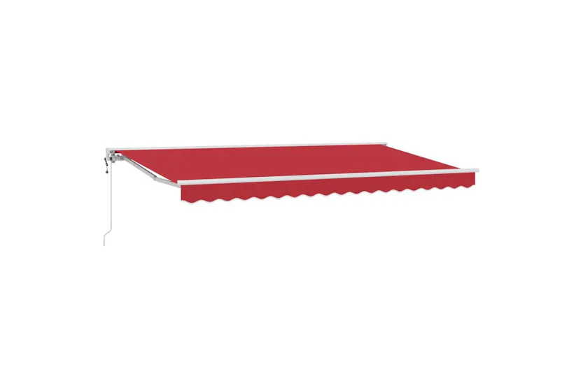 Vidaxl Retractable Awning Red 400x200 Cm Fabric Vidaxl Retractable Awning Red 400x200 Cm Fabric