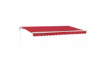 Vidaxl Retractable Awning Red 400 X 200 Cm Polyester And Aluminium Vidaxl Retractable Awning Red 400 X 200 Cm Polyester And Aluminium