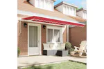 Vidaxl Retractable Awning Red 400 X 200 Cm Polyester And Aluminium Vidaxl Retractable Awning Red 400 X 200 Cm Polyester And Aluminium