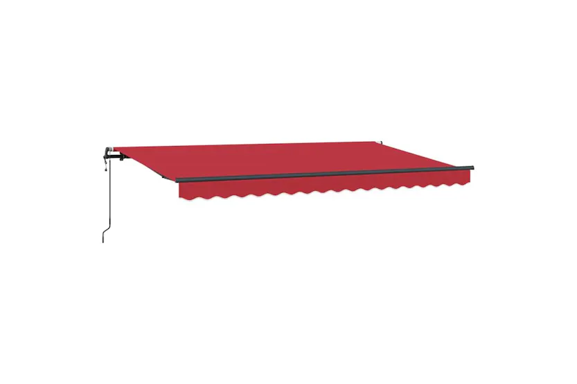 Vidaxl Retractable Awning Red 400 X 200 Cm Polyester And Aluminium Vidaxl Retractable Awning Red 400 X 200 Cm Polyester And Aluminium
