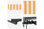 Vidaxl Retractable Awning Yellow And White 300x250 Cm Fabric Vidaxl Retractable Awning Yellow And White 300x250 Cm Fabric
